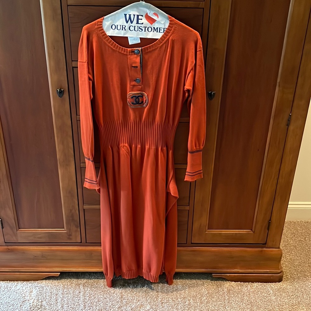 Chanel rust colored dress